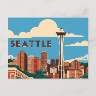 Seattle: Een retro eerbetoon aan de Emerald Ci Briefkaart
