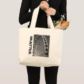 Seattle Ferris Wheel Grote Tote Bag (Voorkant (product))