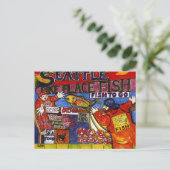 Seattle Fish Market Briefkaart (Staand voorkant)
