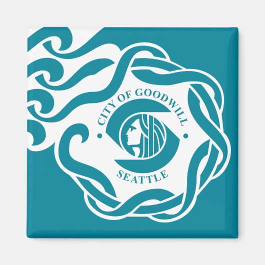 Seattle Flag Magneet (Voorkant)