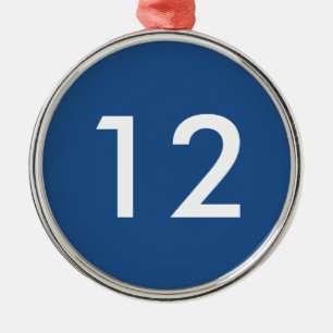 Seattle Football Fan 12 kerstversiering Metalen Ornament