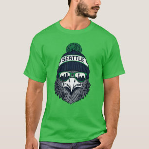 Seattle Football Hawk T-shirt Officieel Team Fan