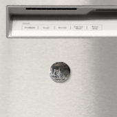 Seattle Fremont Troll #1 Round Magnet Magneet (Insitu (Vaatwasser))