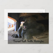 Seattle Fremont Troll #2 Briefkaart (Voorkant / Achterkant)