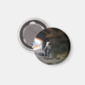 Seattle Fremont Troll #2 Round Magnet Magneet (Voorkant / Achterkant)