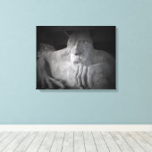 Seattle Fremont Troll Canvas (diverse formaten) Afdruk (Insitu (Houten vloer))