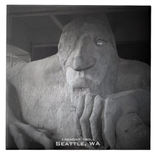 Seattle Fremont Troll Foto Tile Tegeltje