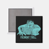 Seattle Fremont Troll Magnet Magneet (Voorkant / Achterkant)