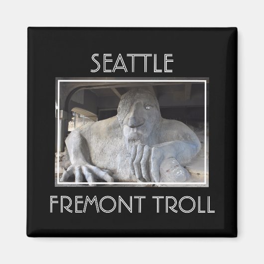 Seattle Fremont Troll Magnet Magneet (Voorkant)