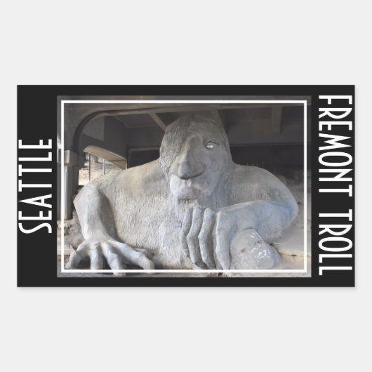 Seattle Fremont Troll Sticker (Voorkant)