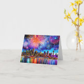 Seattle gevouwen Wenskaart Kaart (Gele Bloem)