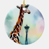 Seattle Giraffe Ornament (Achterkant)