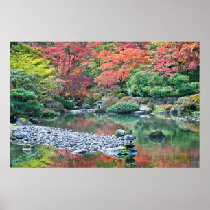 Seattle, Japanse tuin Arboretum Poster