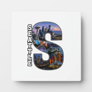 Seattle Landmark Initiaal Kunstwerk Fotoplaat
