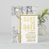 Seattle Liefdeszoeker | Trouw Huwelijk Uitnodiging (Staand Voorkant)