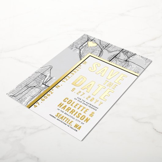 Seattle Liefdeszoeker | Trouw Huwelijk Uitnodiging (Gedraaid)