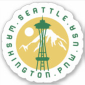 Seattle Logo Graphic Sticker (Voorkant)