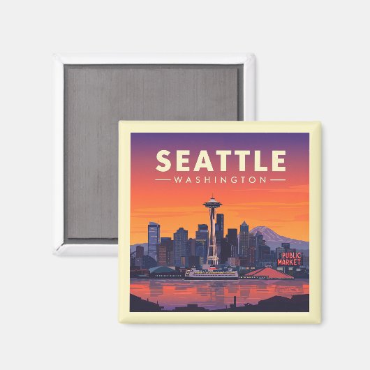 Seattle Magneet (Voorkant / Achterkant)