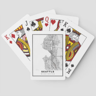 Seattle Map Pokerkaarten