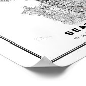 Seattle Map Poster (Hoek)