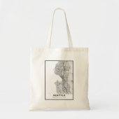 Seattle Map Tote Bag (Voorkant)