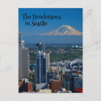 Seattle met foto's op de berg Rainier
