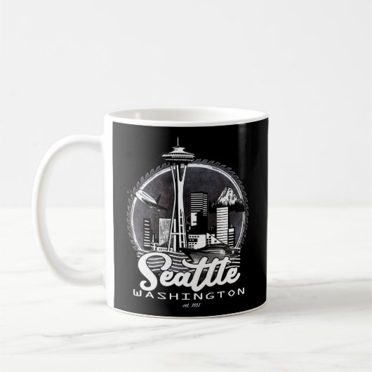 Seattle Pacific Northwest Emerald City Space-Needl Koffiemok (Links)