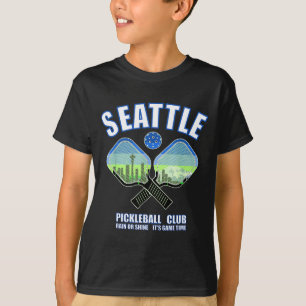 Seattle pickleball speler pacific northwest t-shirt