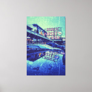Seattle Pike Market Canvas Afdruk