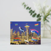 Seattle Pride Briefkaart (Staand voorkant)