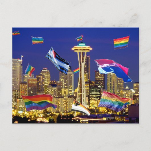 Seattle Pride Briefkaart (Voorkant)