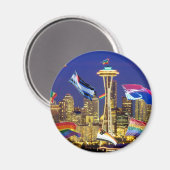 Seattle Pride Magneet (Voorkant / Achterkant)
