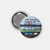 Seattle Public Market Centre #3 Round Magnet (Recto/Verso)