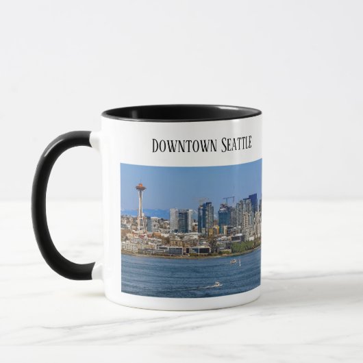 Seattle, Puget Sound, Mt. Rainier, Haven van Seatt Mok (Links)