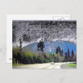 Seattle Rain Briefkaart (Voorkant / Achterkant)