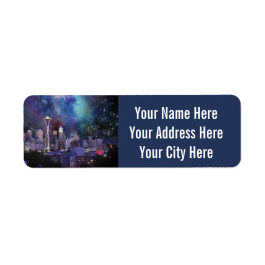 Seattle Return Address Labels (Voorkant)