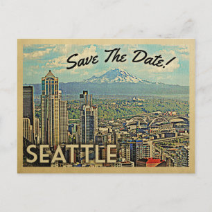 Seattle Save the Date  Briefkaarten