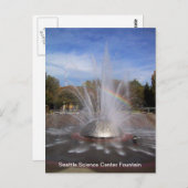 Seattle Science Center Fountain Card Briefkaart (Voorkant / Achterkant)