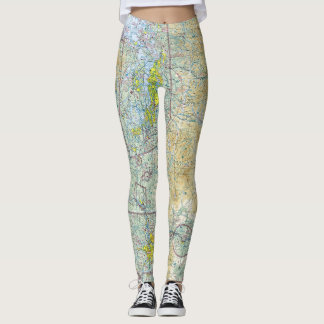 Seattle Sectorkaart Leggings