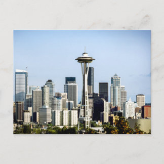 Seattle Silhouet  Briefkaart
