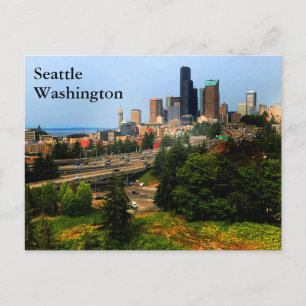 Seattle Skyline #1-2 Briefkaart