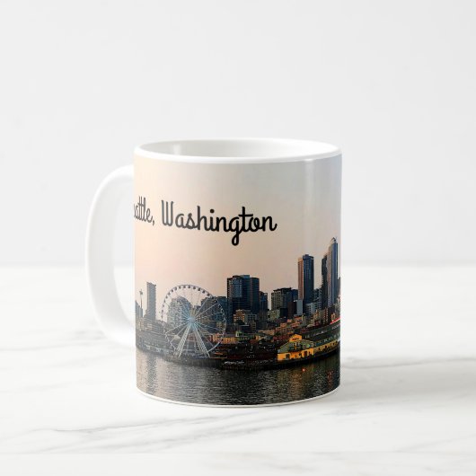 Seattle Skyline #5 Mug (Devant gauche)