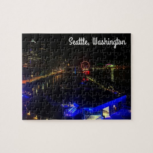 Seattle Skyline #6 Jigzaag Puzzle Legpuzzel (Horizontaal)