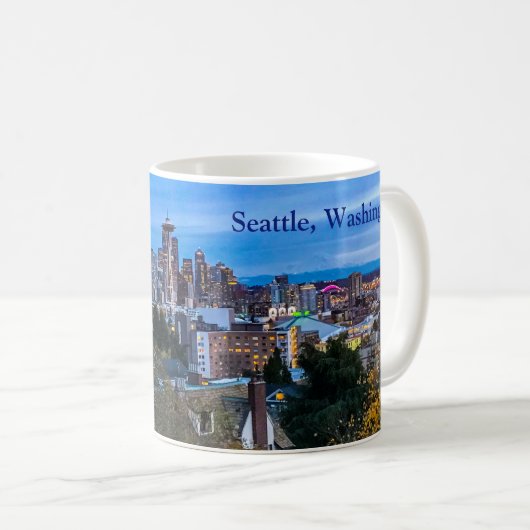 Seattle Skyline #7 Mug (Devant droit)