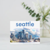 Seattle Skyline Briefkaart (Staand voorkant)