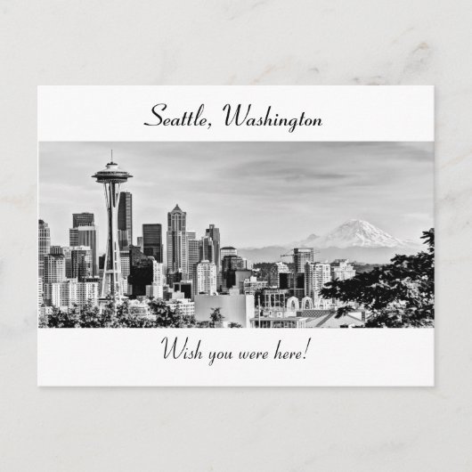 Seattle Skyline Briefkaart (Voorkant)