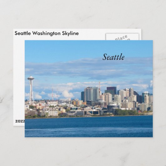 Seattle Skyline Briefkaart (Voorkant / Achterkant)