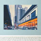 Seattle Skyline Canvas Afdruk (Insitu (Houten vloer))