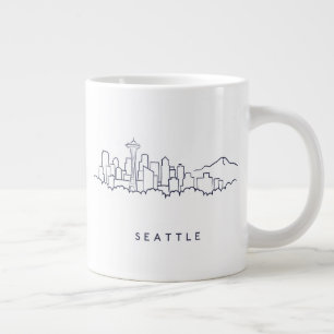 Seattle Skyline Extra Grote Beker