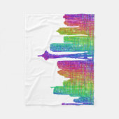 Seattle skyline fleece deken (Voorkant)